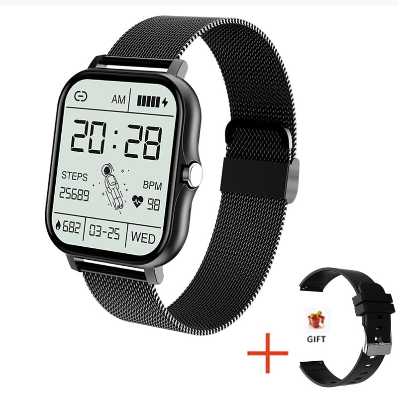 For Xiaomi Samsung Android Phone 1.69" Color Screen Full Touch Custom Dial Smart watch Women Bluetooth Call 2022 Smart Watch Men