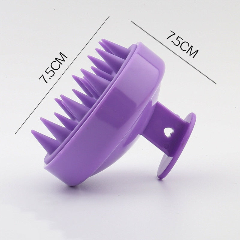 Wet and Dry Scalp Massage Brush Head Cleaning Adult Soft Household Bath Silicone Shampoo Brush Massage Comb