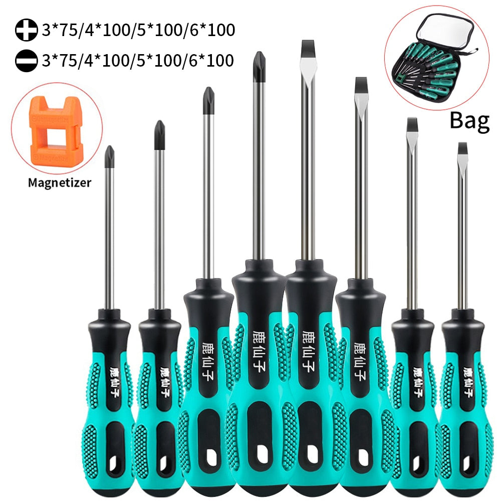 LUXIANZI Torx Screwdriver Set Hand Multi-tool Kit Magnetic Bit Insulated Handle Screw Driver Repair Tools For Home Manual