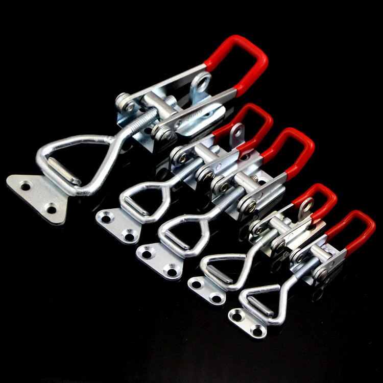 New Hasp Adjustable Cabinet Boxes Lever Handle Lock Hasp Toggle Catch Toggle Clamp For Sliding Door Furniture Hardw