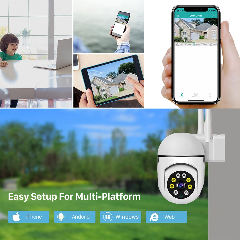 5G WiFi Surveillance Cameras 5MP IP Camera HD 1080P IR Full Color Night Vision Security Protection Motion CCTV Outdoor Camera
