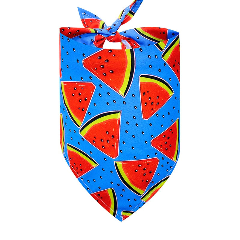 1 Pcs Dog Bandanas Summer Dog Accessories Cotton Pet Dog Bandana Scarf Small Dogs Cats Bibs Pet Accessories Bandanas For Dogs