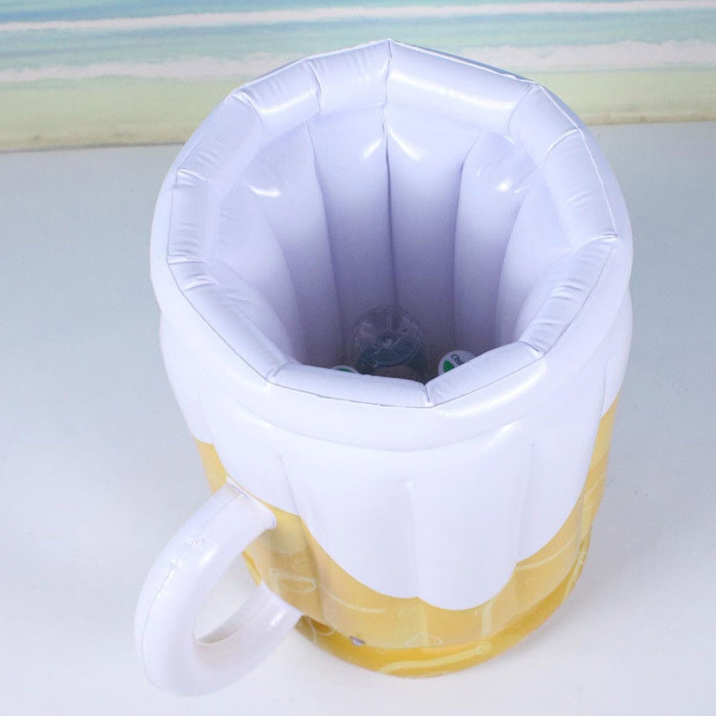 Inflatable Ice Bucket Pvc Beer Drink cold Mugs Coolers Summer Beach Water Waterproof Drinking Cup Home Bar Party Cold Mugs