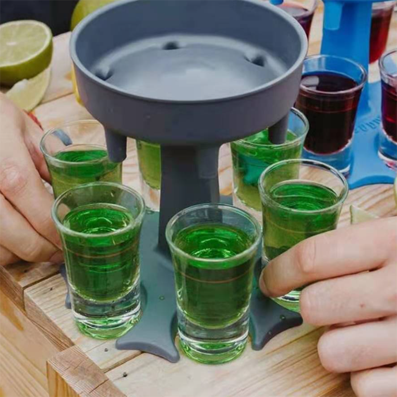 Wine Dispenser 6 Wine Glasses Wine Whiskey Beer Dispenser Drinking Game Tools Whiskey Party Wine Decanter Home Bar bar tools