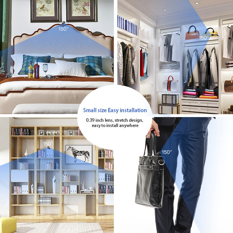 Mini Wifi Surveillance Camera Remote Monitoring HD 1080P Home Wireless IP Camera Loop Recording Security Cam Outdoor Indoor Cam