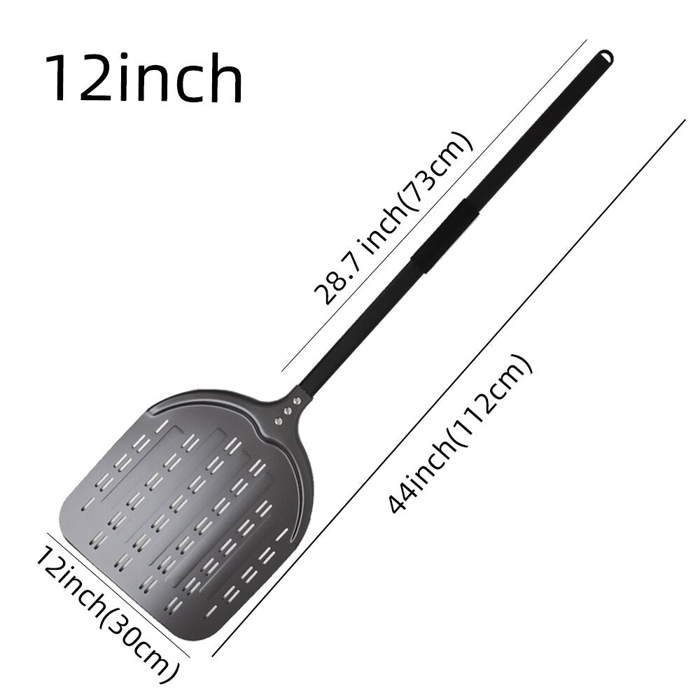 12 Inch Pizza Peel Turning Paddle Short Handle Shovel Kitchen Utensils Aluminum Apple Shape Pizza Turner Nonstick Baking Tools