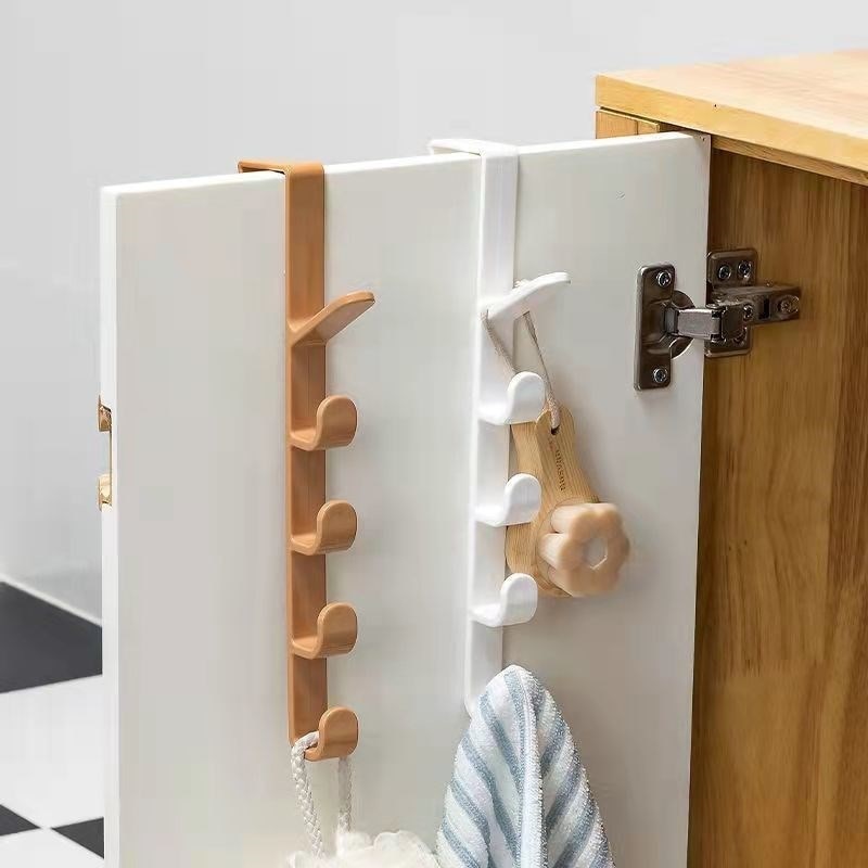 Door Hooks Plastic Shelf Hat Organizer Bedroom Door Hanger Clothes Hanging Rack Home Storage Organization Bags Hat Door Hook