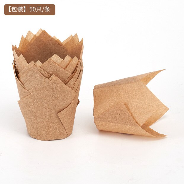 50pcs Muffin Cupcake Paper Oilproof Cupcakes Liner Baking Muffin Box Cup Cake Decorating Tools Muffin Wrap Cases