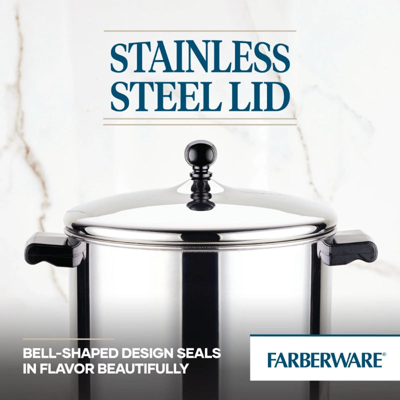 Farberware Classic Stainless Steel Cookware 15-Piece Set cooking pots set ceramic cookware set