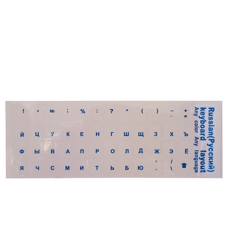 Russian Transparent Keyboard Stickers Language Alphabet Black White Label for Computer PC Dust Protection Laptop Accessories