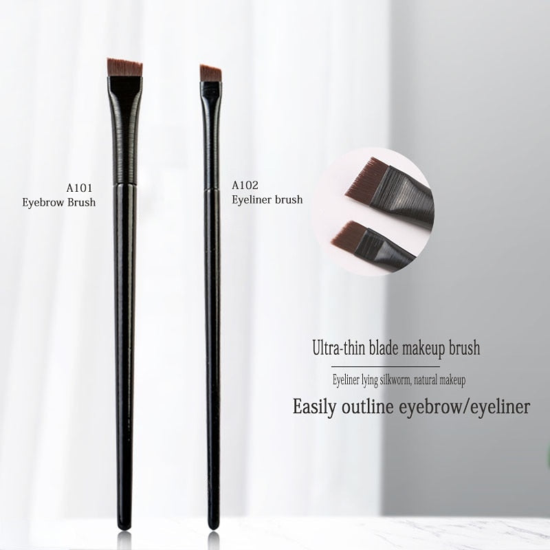 Augenbrauen Eyeliner Pinsel kleine abgewinkelte Klinge Augenbrauen Liner Pinsel Augenbrauen Kontur Pinsel Make-up Pinsel Schönheit Kosmetik Werkzeuge