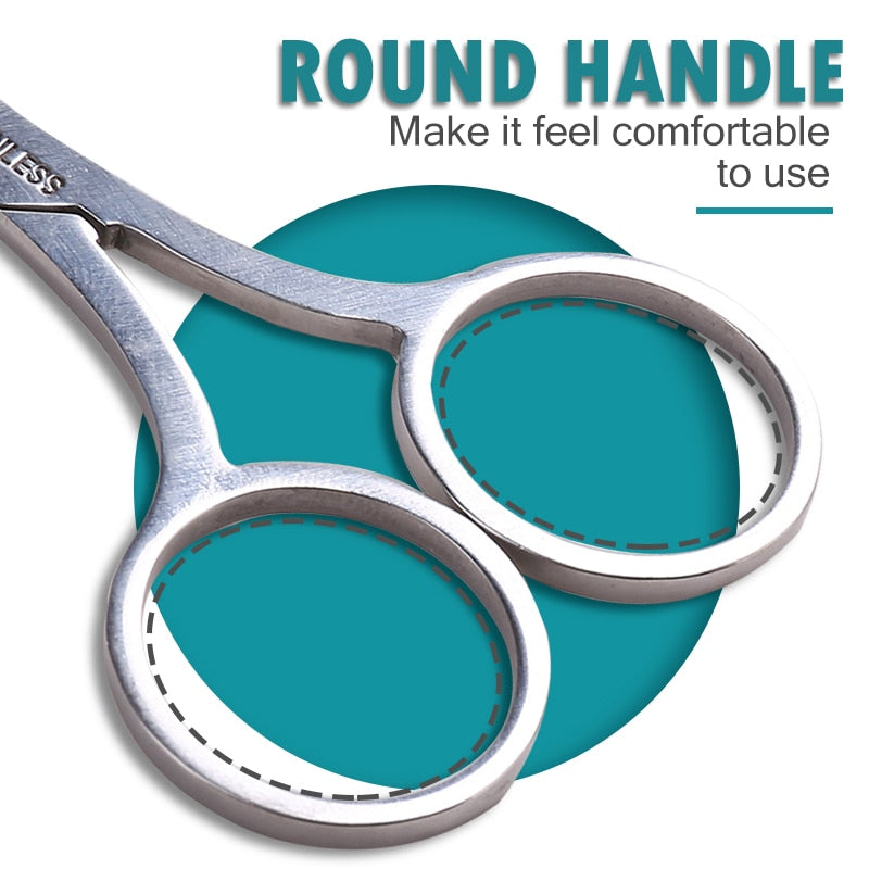 1Pcs Eyebrow Scissor Makeup Eyelash Trimmer Facial Hair Remover Manicure Scissor Nail Cuticle Tool Beauty Scissors