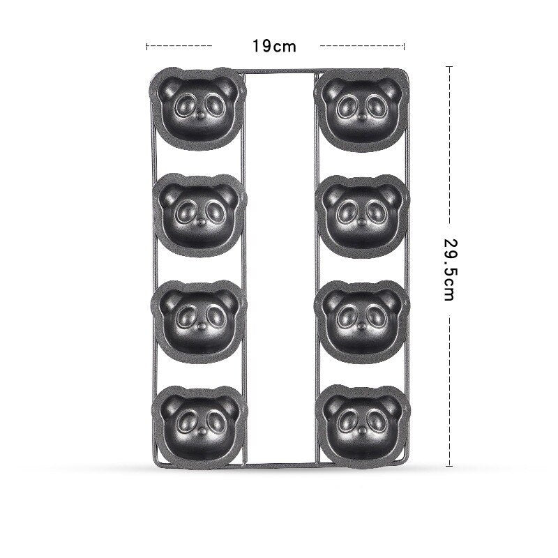 6/8/12 Cartoon Little Bear Madeline Pan, Non-Stick Cute Bear Muffin DIY Dessert Pastry Baking Decore Tools for Baking Tool