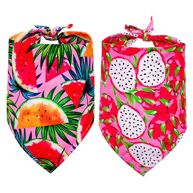 1 Pcs Dog Bandanas Summer Dog Accessories Cotton Pet Dog Bandana Scarf Small Dogs Cats Bibs Pet Accessories Bandanas For Dogs