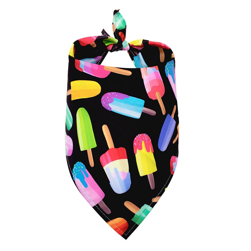 1 Pcs Dog Bandanas Summer Dog Accessories Cotton Pet Dog Bandana Scarf Small Dogs Cats Bibs Pet Accessories Bandanas For Dogs