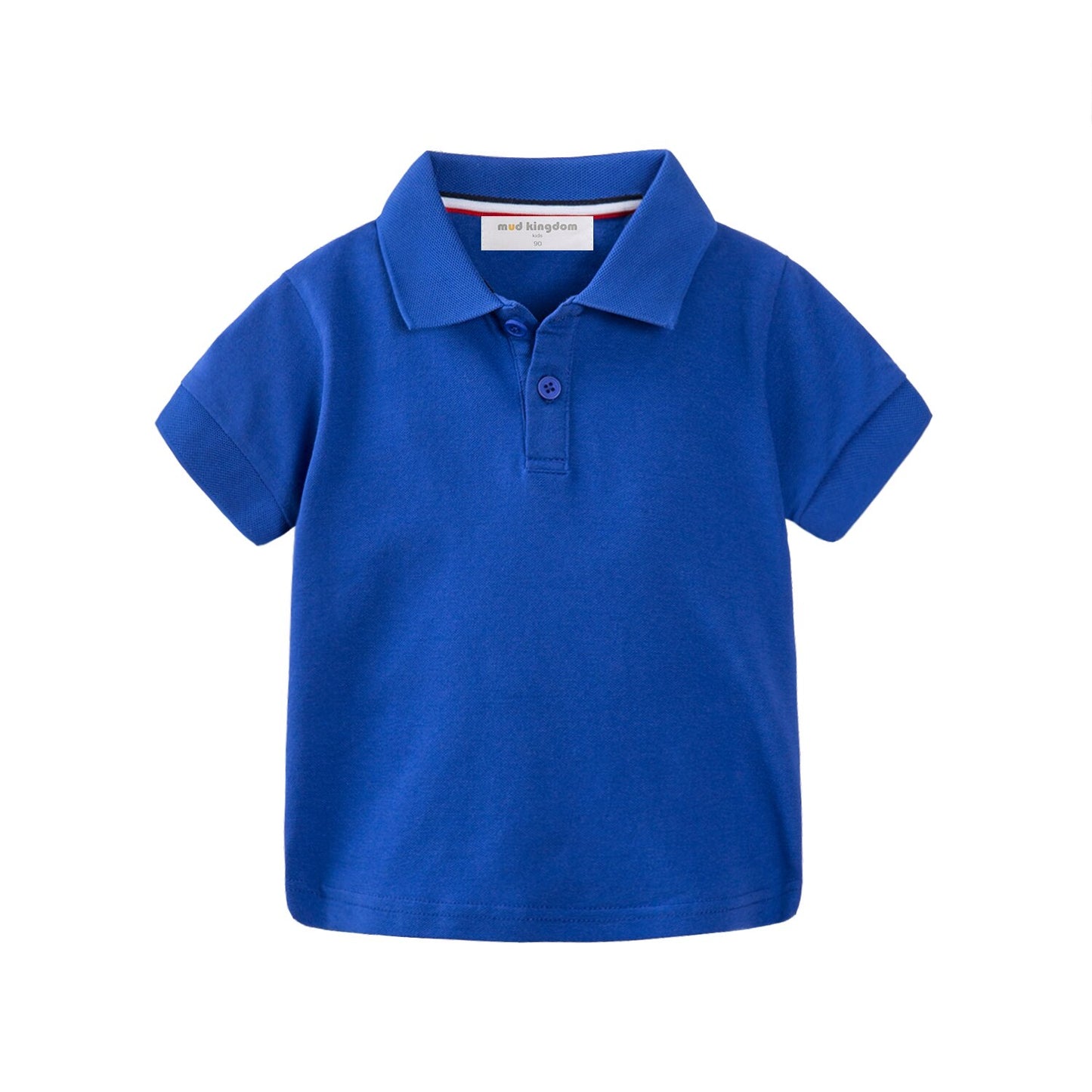 Mudkingdom Fashion Boys Polo Shirts Solid Cotton Car Lapel Short Sleeve Little Boy Clothes Casual Toddler Summer Tops Kids Wear