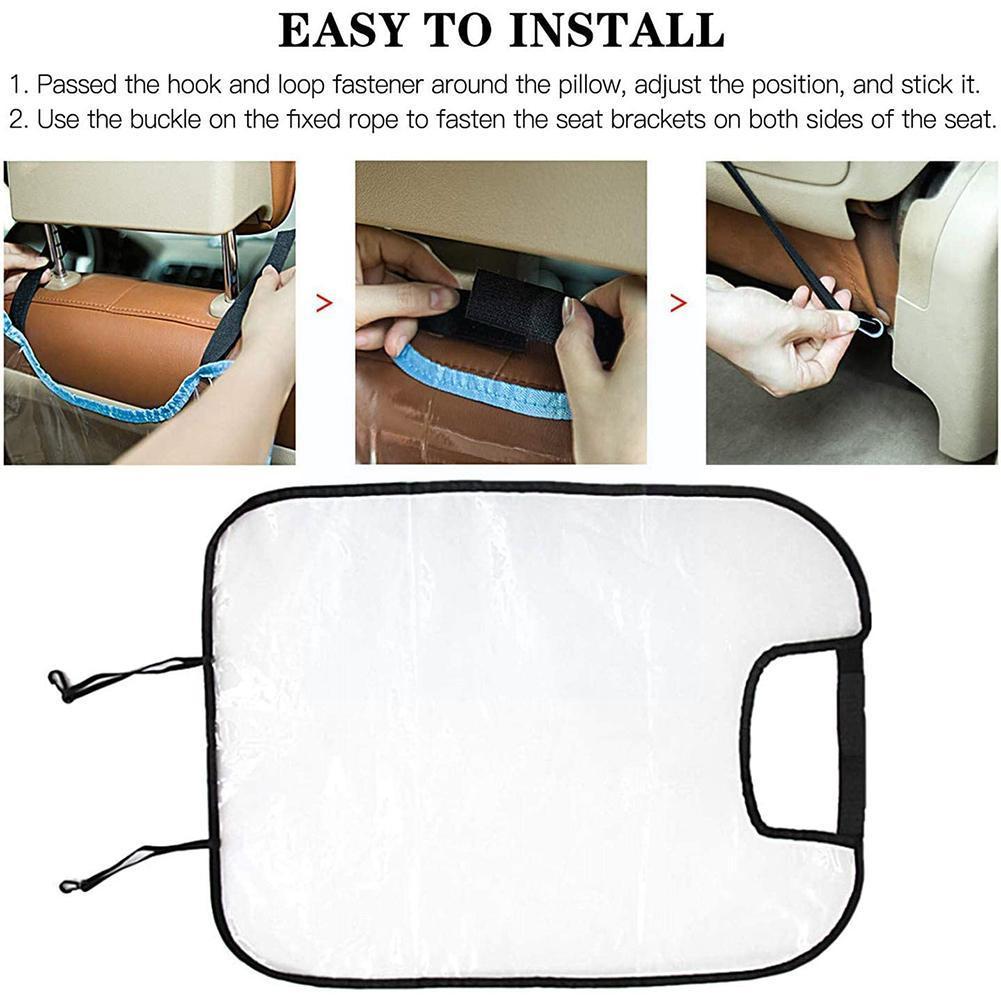 Car Seat Back Protector Cover for Children Kids Baby Auto Seat Cushion Kick Mat Pad Anti Mud Clean Dirt Decals Leather Kick Mat