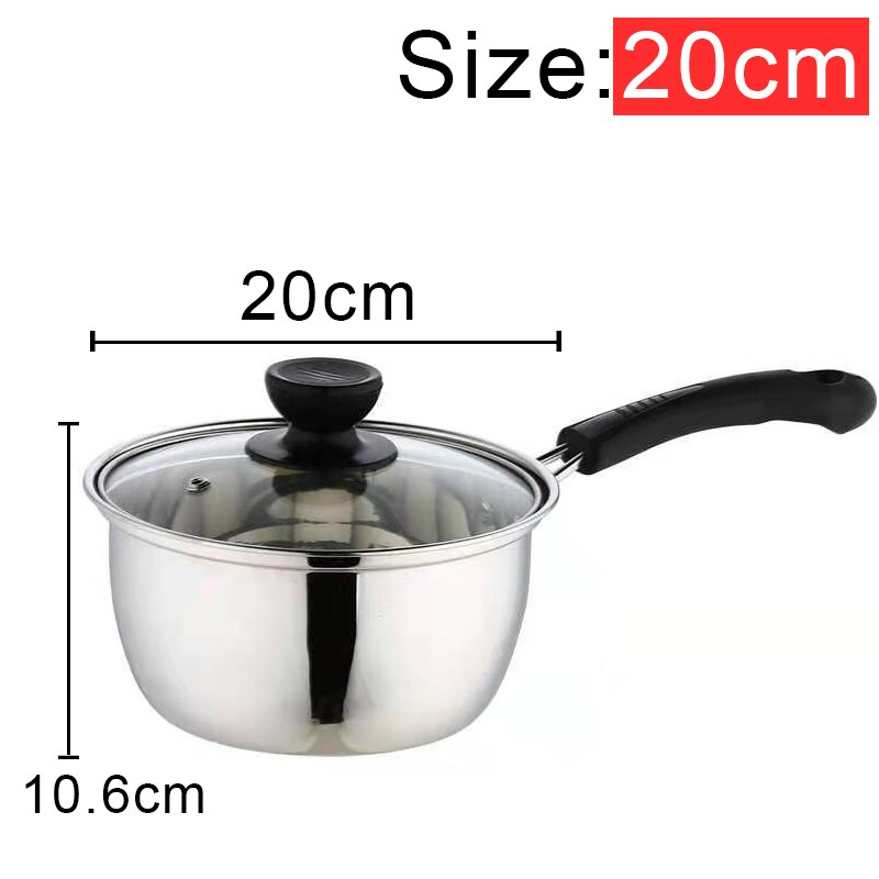 1pcs Double Bottom Pot Soup Pot Multi-purpose Cookware Non-stick Pan Pot Nonmagnetic Cooking Stainless Steel Soup Stock Pot