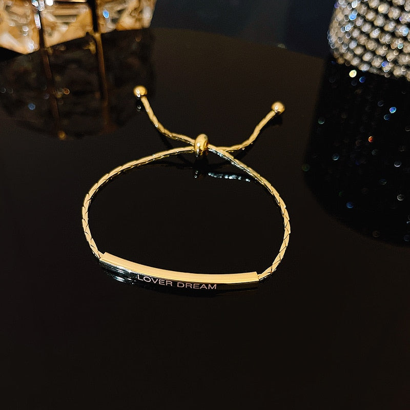 Full of Rhinestone Stainless Steel Bracelet For Women 2022 New Designer Shiny Luxury Zircon Adjustable Bracelets Jewelry Gift