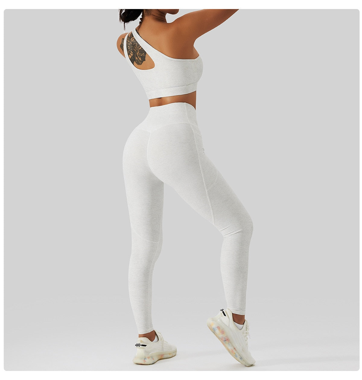 2 Piece Yoga Clothes Women's Tracksuit Athletic Wear Pilates Fitness Suit Gym Workout Push Up Clothes Sports Bra Leggings Suit