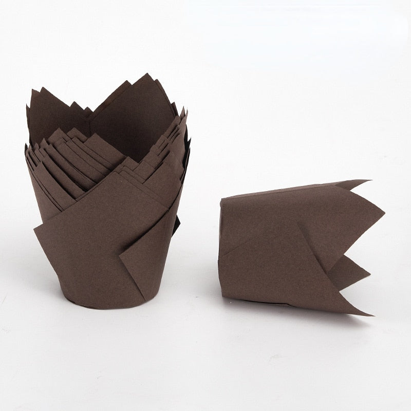 50pcs Muffin Cupcake Paper Oilproof Cupcakes Liner Baking Muffin Box Cup Cake Decorating Tools Muffin Wrap Cases