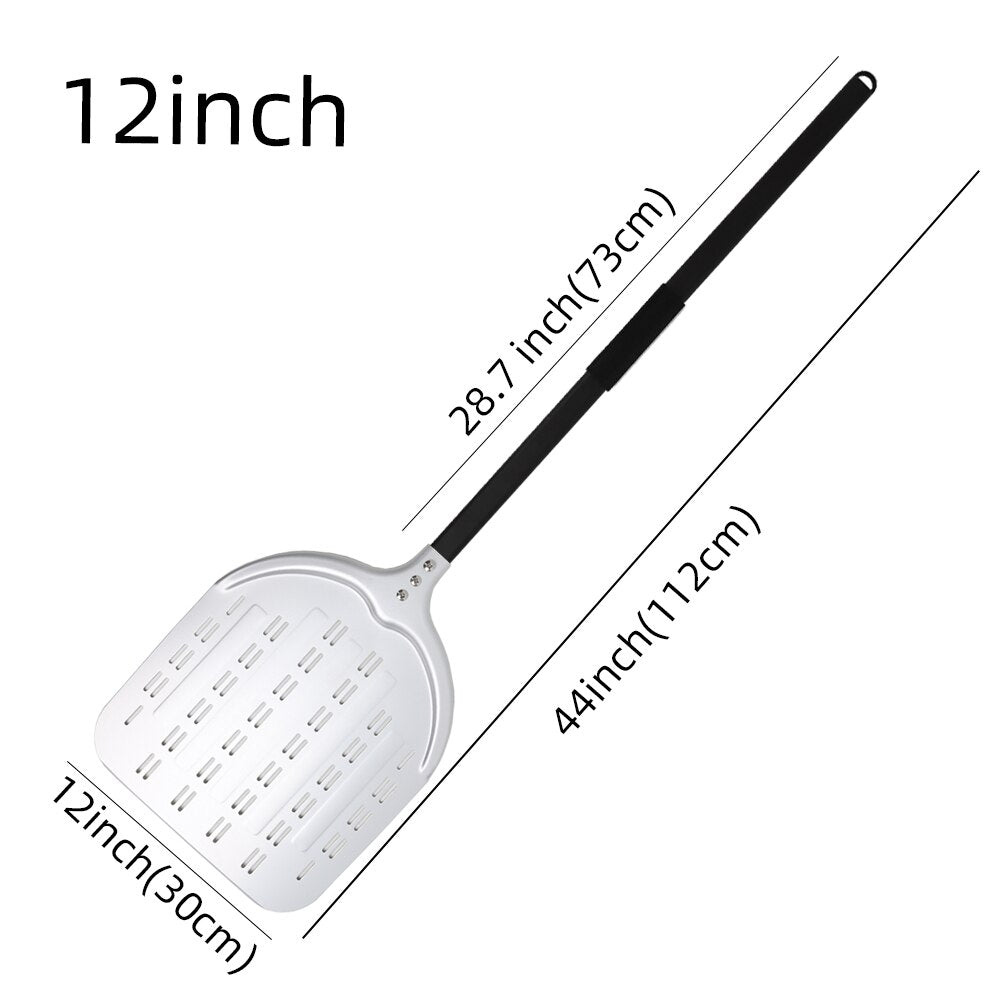 12 Inch Pizza Peel Turning Paddle Short Handle Shovel Kitchen Utensils Aluminum Apple Shape Pizza Turner Nonstick Baking Tools