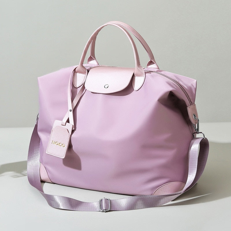 Casual Large-capacity Portable Travel Hand Bag Ladies Shoulder Tote Bag Luggage Light and Simple Sports Fitness Messenger Bag