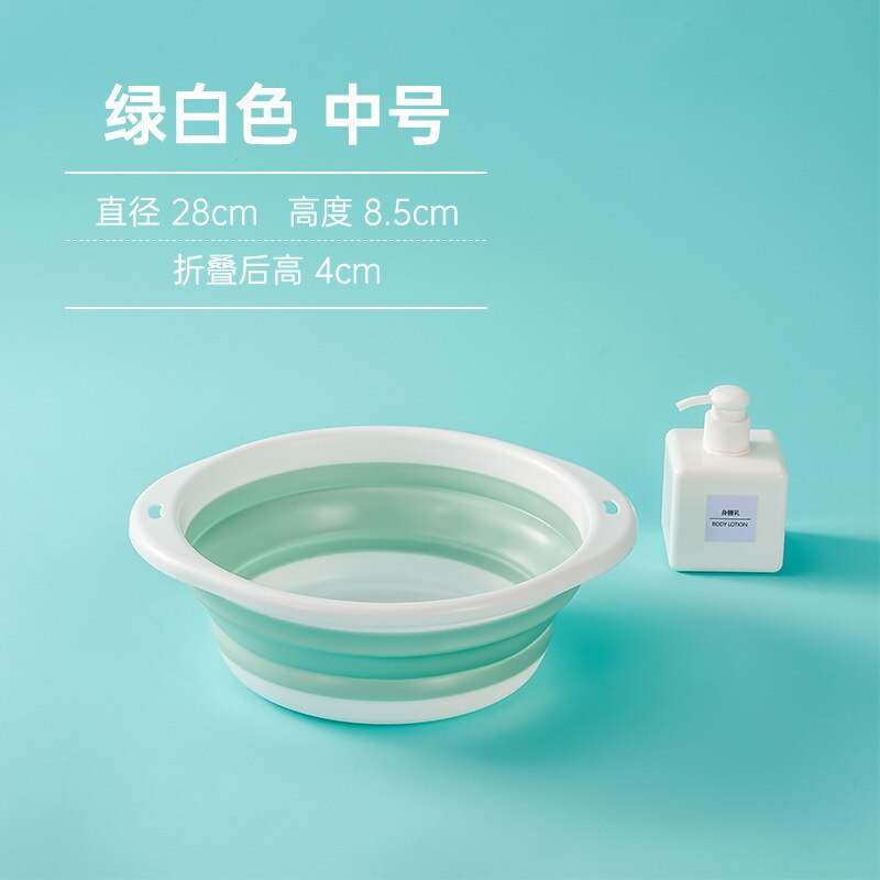Plastic Travel Folding Wash Basin Portable Foldable Laundry Basin Safe Durable Foldable Wash Basin Bathroom Household Supplies