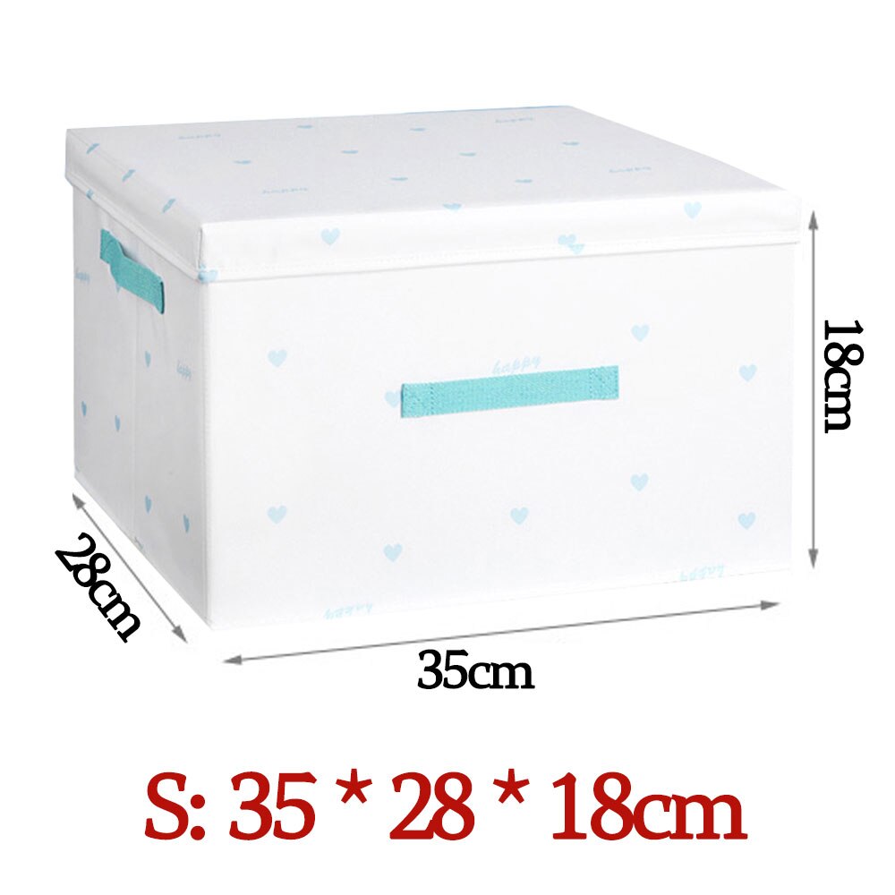 Style Foldable with Lid Clothes Storage Box Home Clothes Storage Bin Folding Storage Cabinet Kids Toys Fabric Organizer