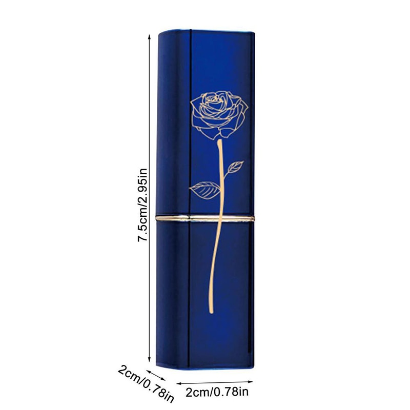 Blue Rose Lipstick Temperature Color Changing Lip Moisturizing Balm Female Makeup Sexy Lip Gloss Shiny Lipstick Free Shipping