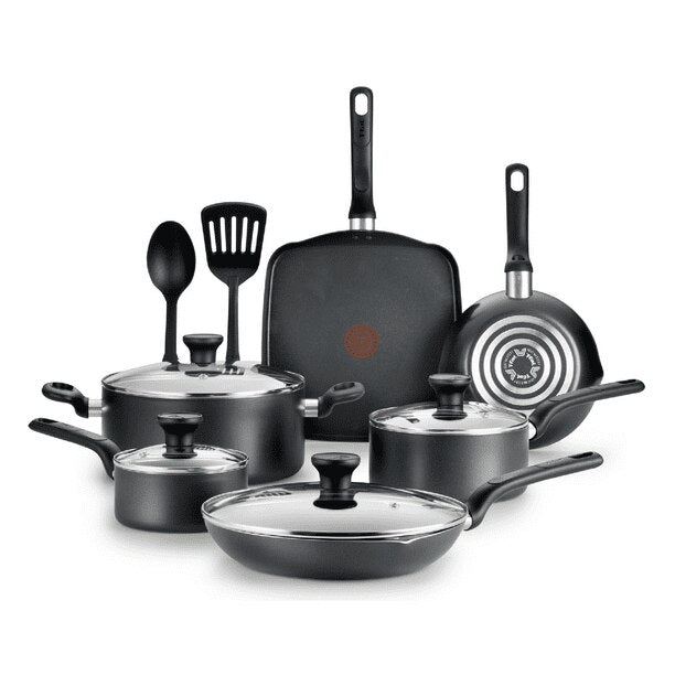T-fal Easy Care 12PC set RED kitchen pots and pans set cooking pots set cookware sets pots and pans