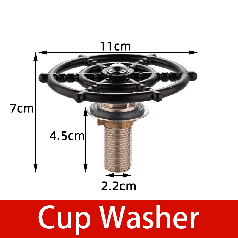 Automatic Cup Washer Faucet Glass Rinser High Pressure Beer Milk Coffee Pitcher Wash Cup Bottle Cleaner Sink Kitchen Bar Tool