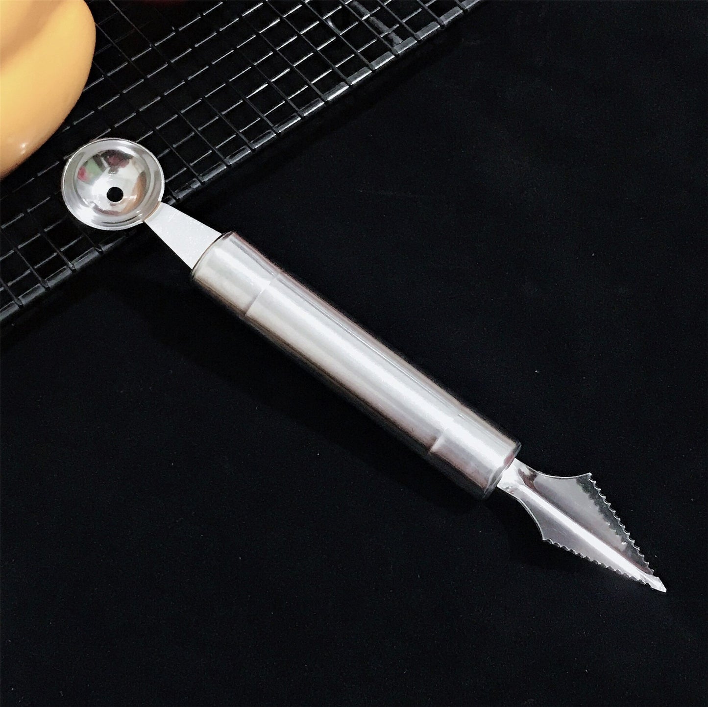 Stainless steel fruit carving shovel carving knife ice cream digger kitchen bar supplies carving tools for fruits and vegetables