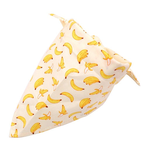 1 Pcs Dog Bandana Summer Dog Acccessories Fruit Printting Bandanas Scarf Small Dog Cat Puppy Bandanas/Bibs Pet Accessories S/M