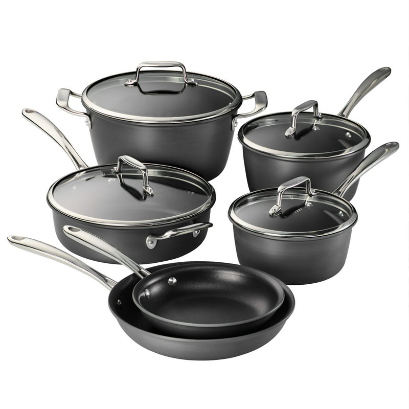 13 Piece Hard Anodized Aluminum Nonstick Cookware Set Silicone for air fryer in in square cake pan Takoyaki pan Roti pan Baking