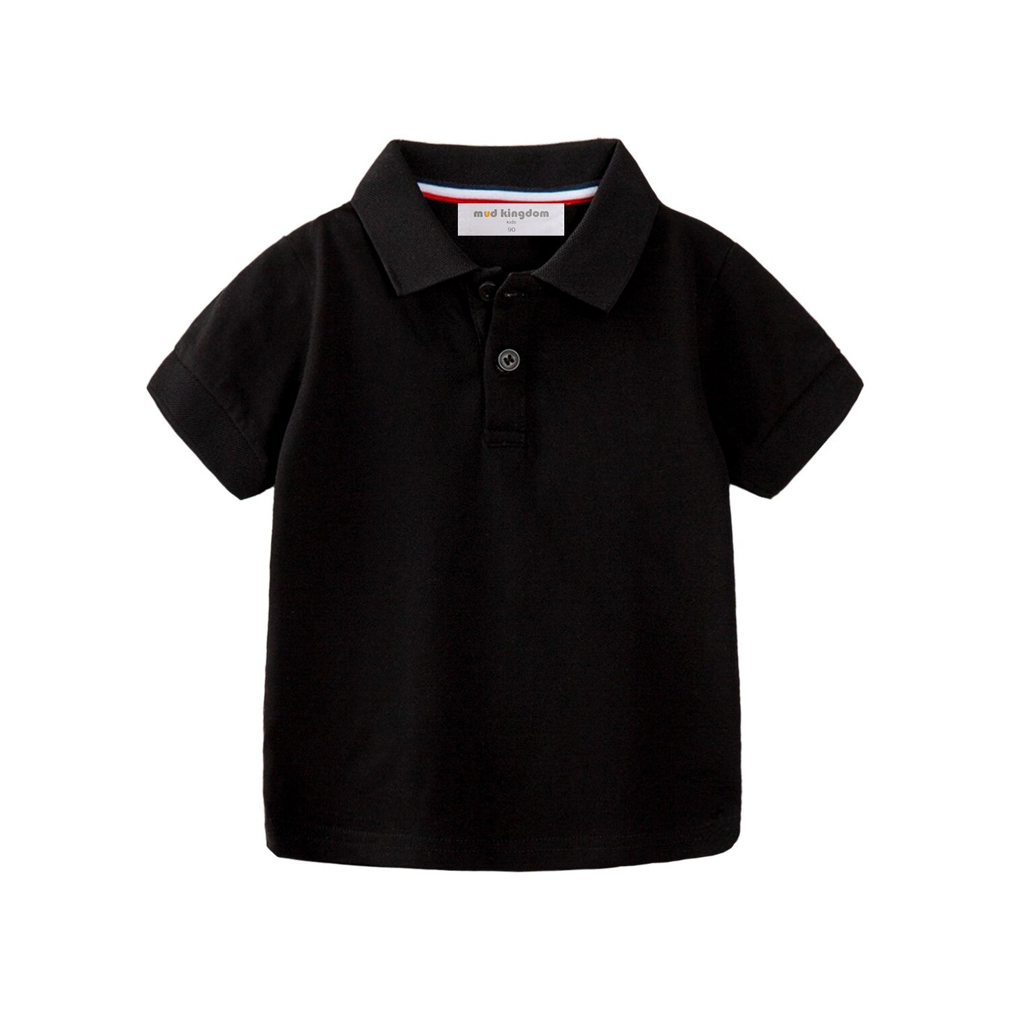Mudkingdom Fashion Boys Polo Shirts Solid Cotton Car Lapel Short Sleeve Little Boy Clothes Casual Toddler Summer Tops Kids Wear