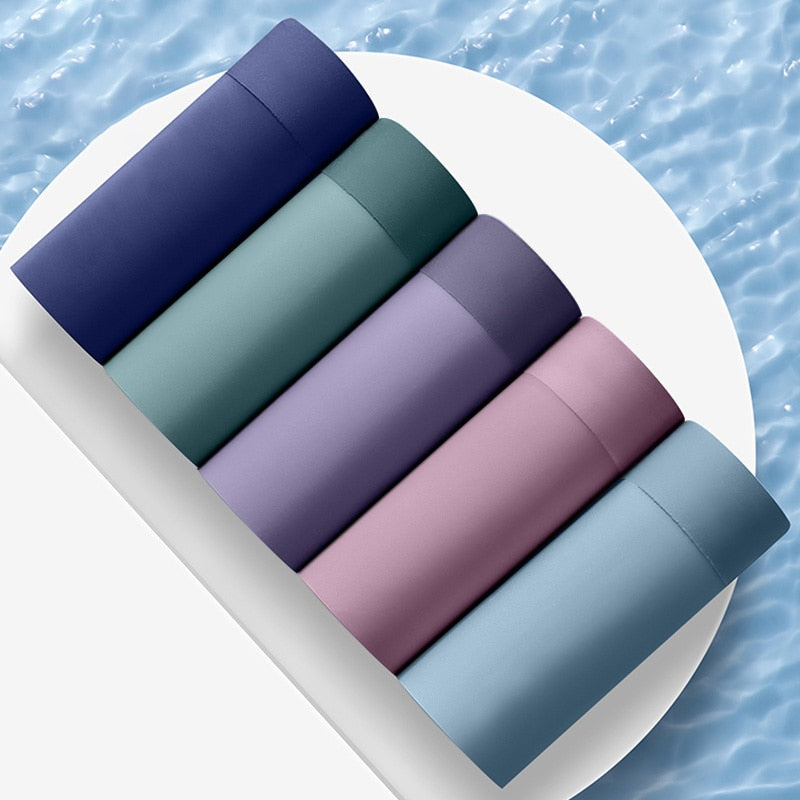 Men Boxers Men's Underwear 3A Antibacterial Underpants ice silk Men Boxer Shorts Breathable Elastic Male Panties Plus Size L-4XL