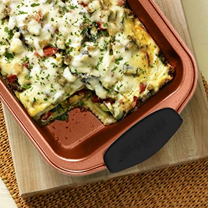 8 Piece, Copper Non-stick Carbon Steel Bake Pan Set