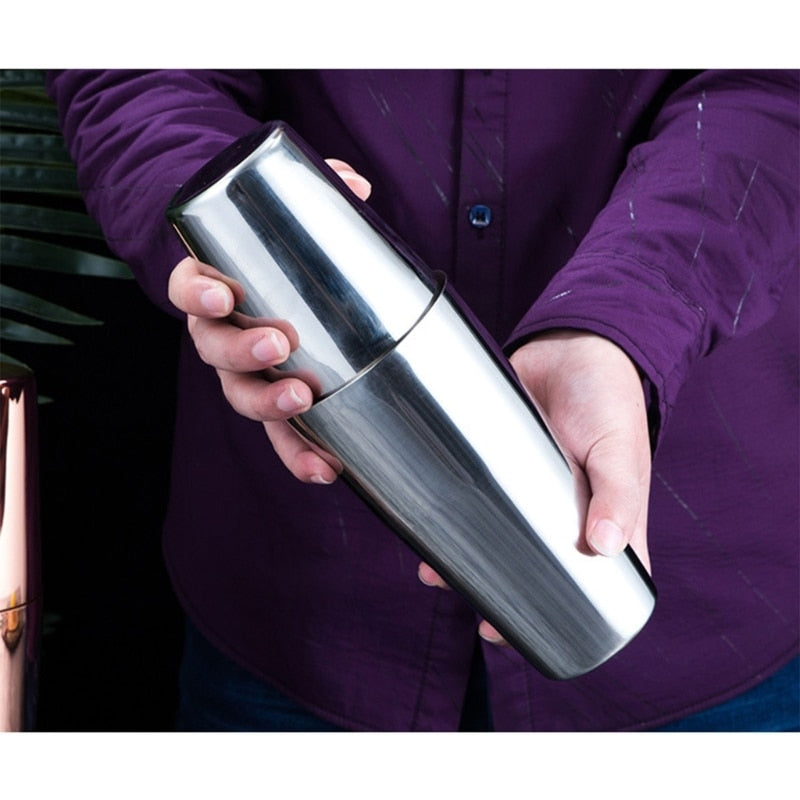 Stainless Steel Shaker-Cup Wine Beverage Mixer Wine Shaker-Cup Drink Mixer Container Bar Mixing Tool 820/550ml-Shaker