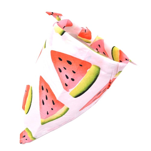 1 Pcs Dog Bandana Summer Dog Acccessories Fruit Printting Bandanas Scarf Small Dog Cat Puppy Bandanas/Bibs Pet Accessories S/M