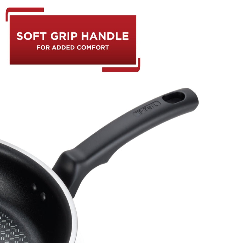 T-fal Cook & Strain Nonstick 2 Piece Fry Pan Cookware Set, 9.5 and 11 inch, Black, Dishwasher Safe