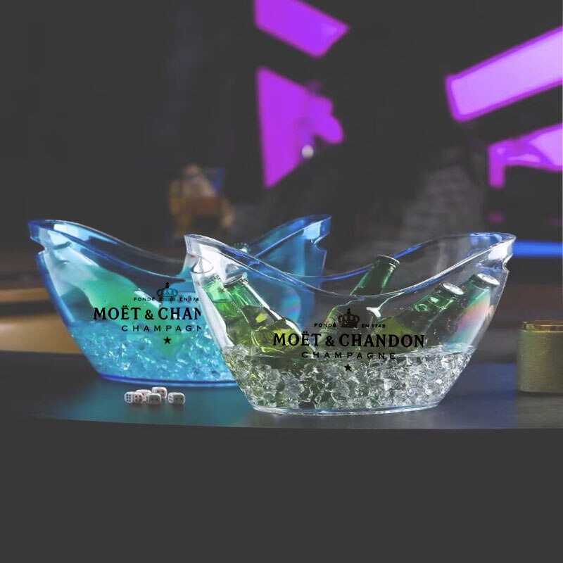 Moet&Chandon Champagne Wine Bottle Freezer Bag IceBag Wine Beer Champagne Bucket Transparent Family Bar Kitchen Restaurant Gift