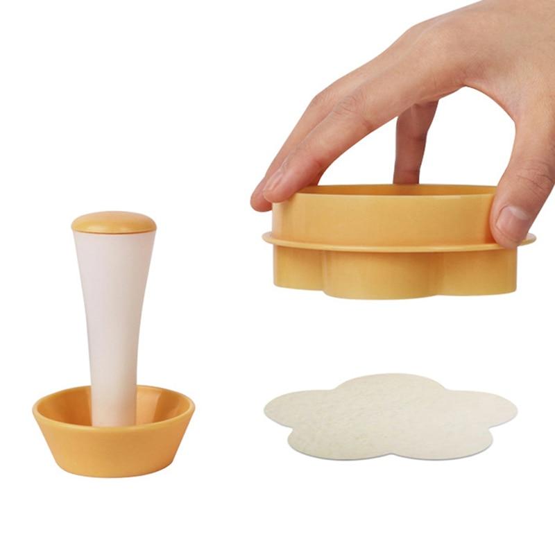 Baking Tool Pastry Dough Tamper Kit Kitchen Flower Round Cookie Cutter Set Cupcake Muffin Tart Shells Mold Baking Accessories