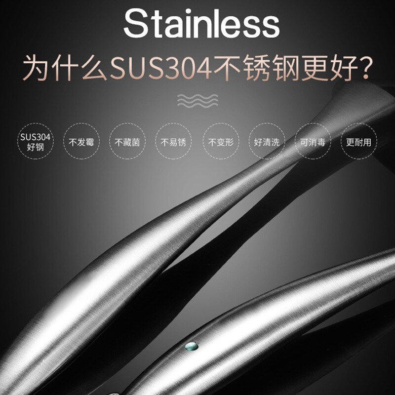 304 Stainless Steel Silicone Cooking Utensil Set Kitchen Novel Kitchen Accessories Extended Non-stick Pan Spatula Frying Spatula