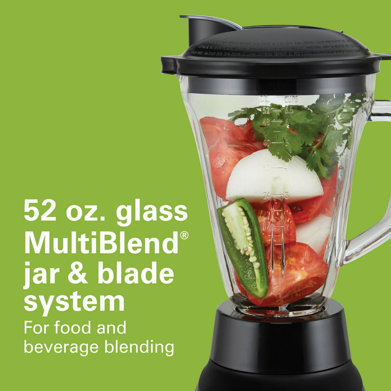 Multi Blend Kitchen System 3-in-1 Blender with Food Processor Attachment 52 oz. Blending Jar and 20 oz. Travel Jar 58176