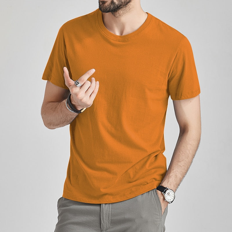 Free Ship T-Shirts Male Tshirts Men Summer Short Tee Shirt Women Plain Solid Cotton White Tees Top Female Tee Lady Brand MuLS