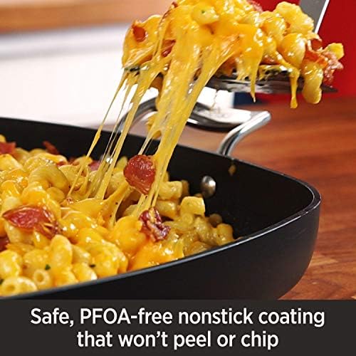 HA1 Hard Anodized Nonstick Soup Stock Pot Cookware, 4-Quart, Black