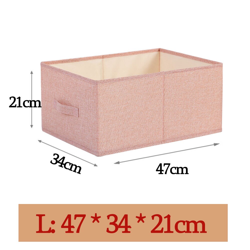 Style Foldable with Lid Clothes Storage Box Home Clothes Storage Bin Folding Storage Cabinet Kids Toys Fabric Organizer