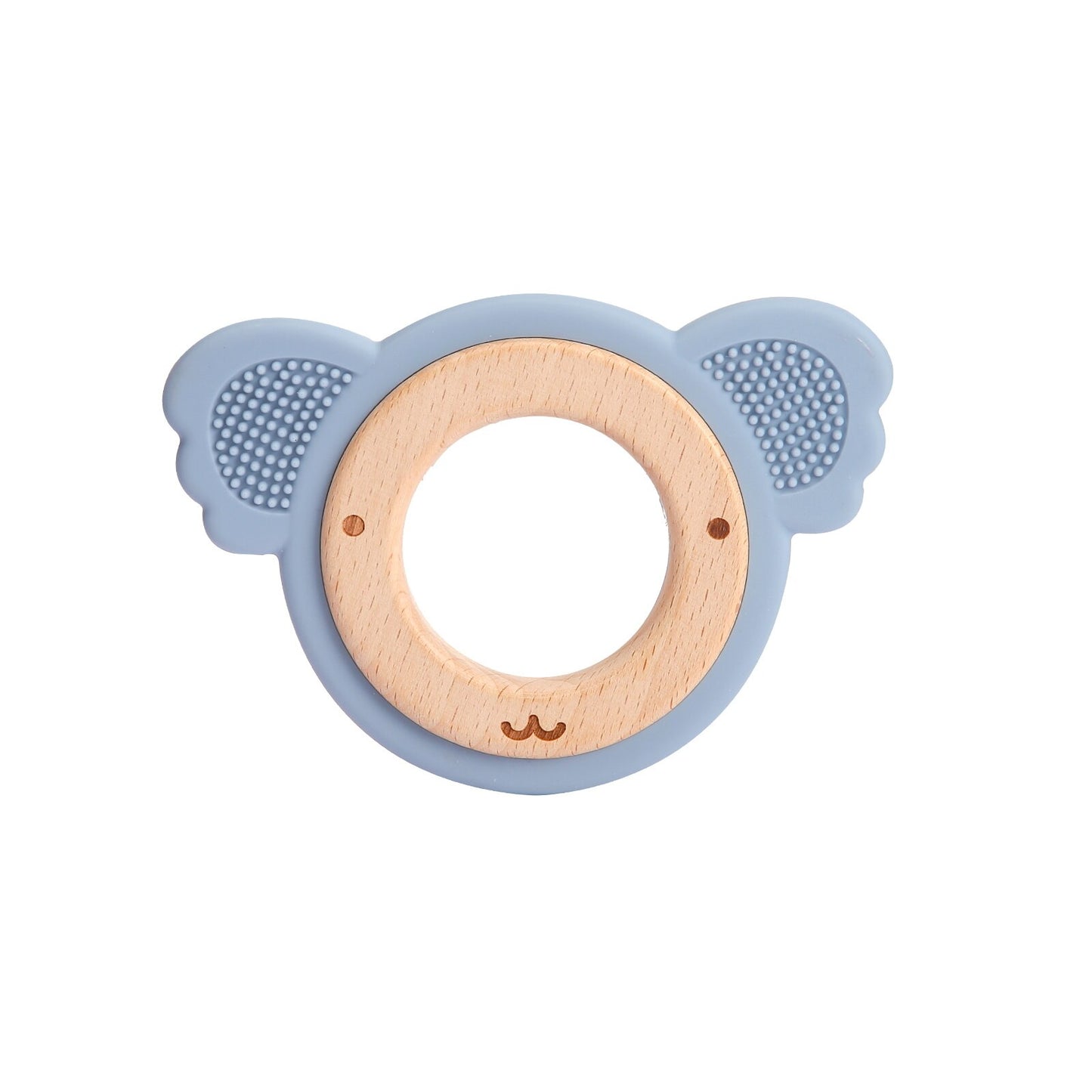 Let's Make Dinosaur Silicone Wood Ring Teether Cute Animal Nursing Pendant Accessories Teething Toys Chew Toy Teether For Teeth