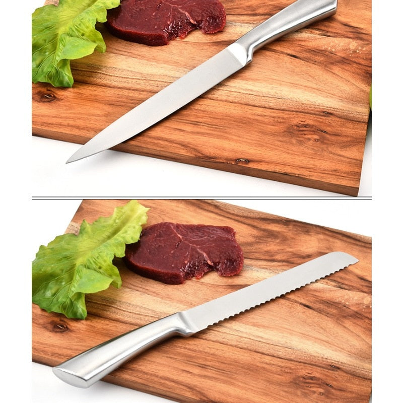 Chef's Knife Hollow Handle Kitchen Knife Sets Yangjiang Kitchen Knife Slicing Knife Kitchen Stainless Steel kitchen knifes set